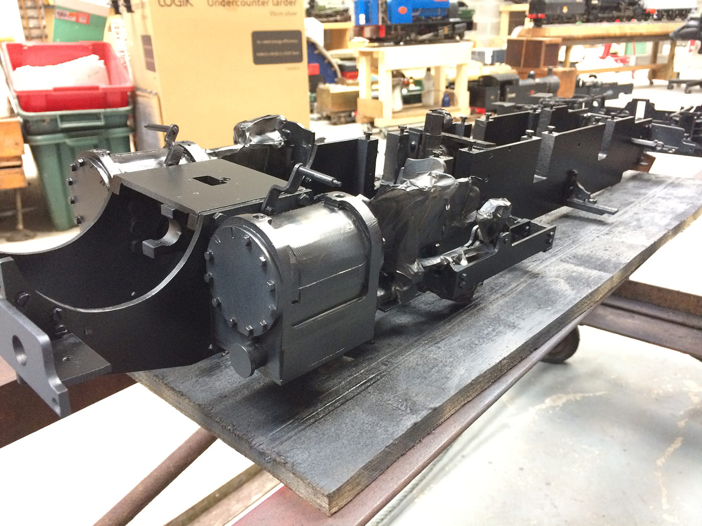 test 3 gauge king arthur live steam locomotive chassis rebuild 01