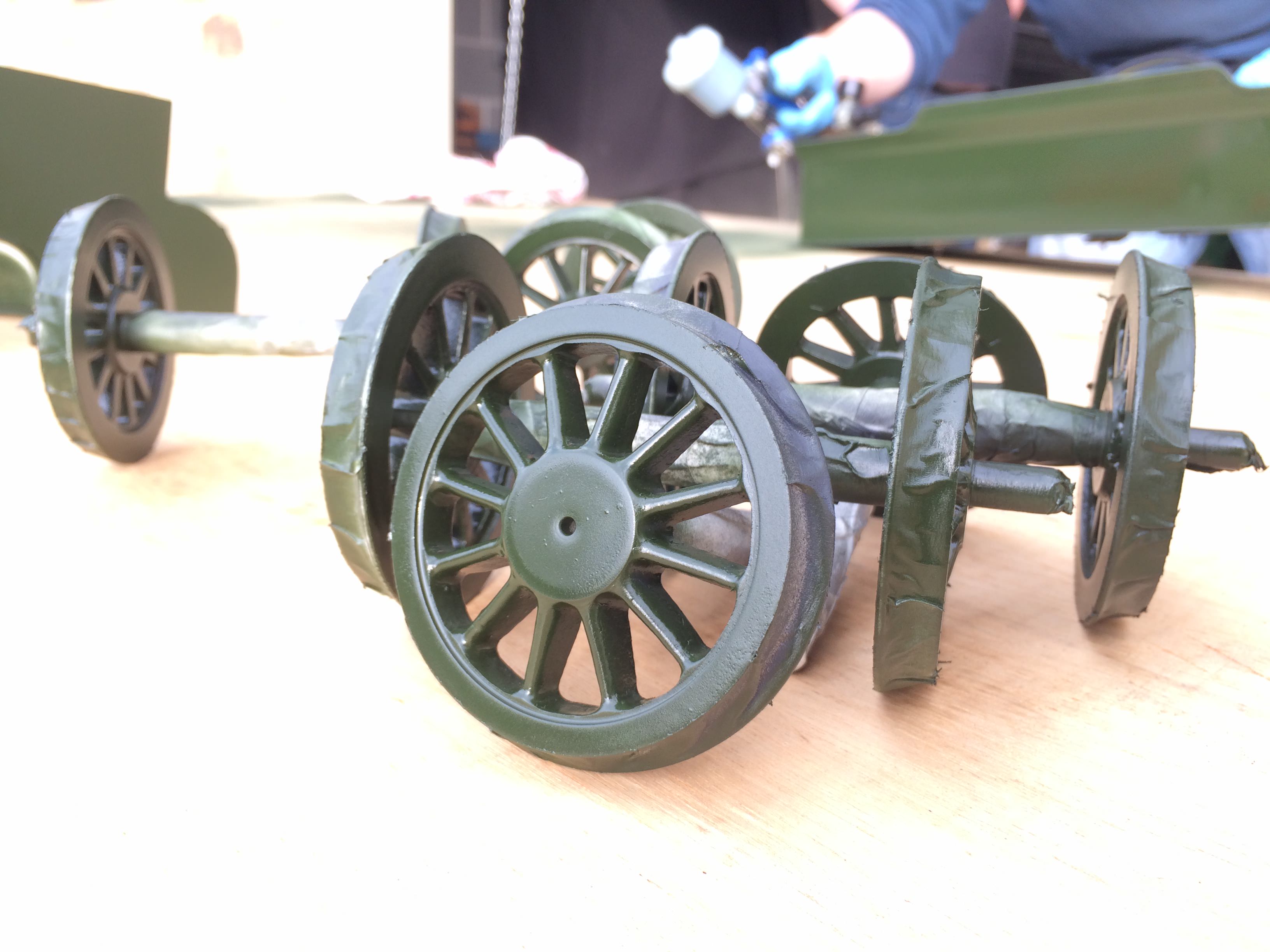 test 3 gauge king arthur live steam locomotive wheels go green