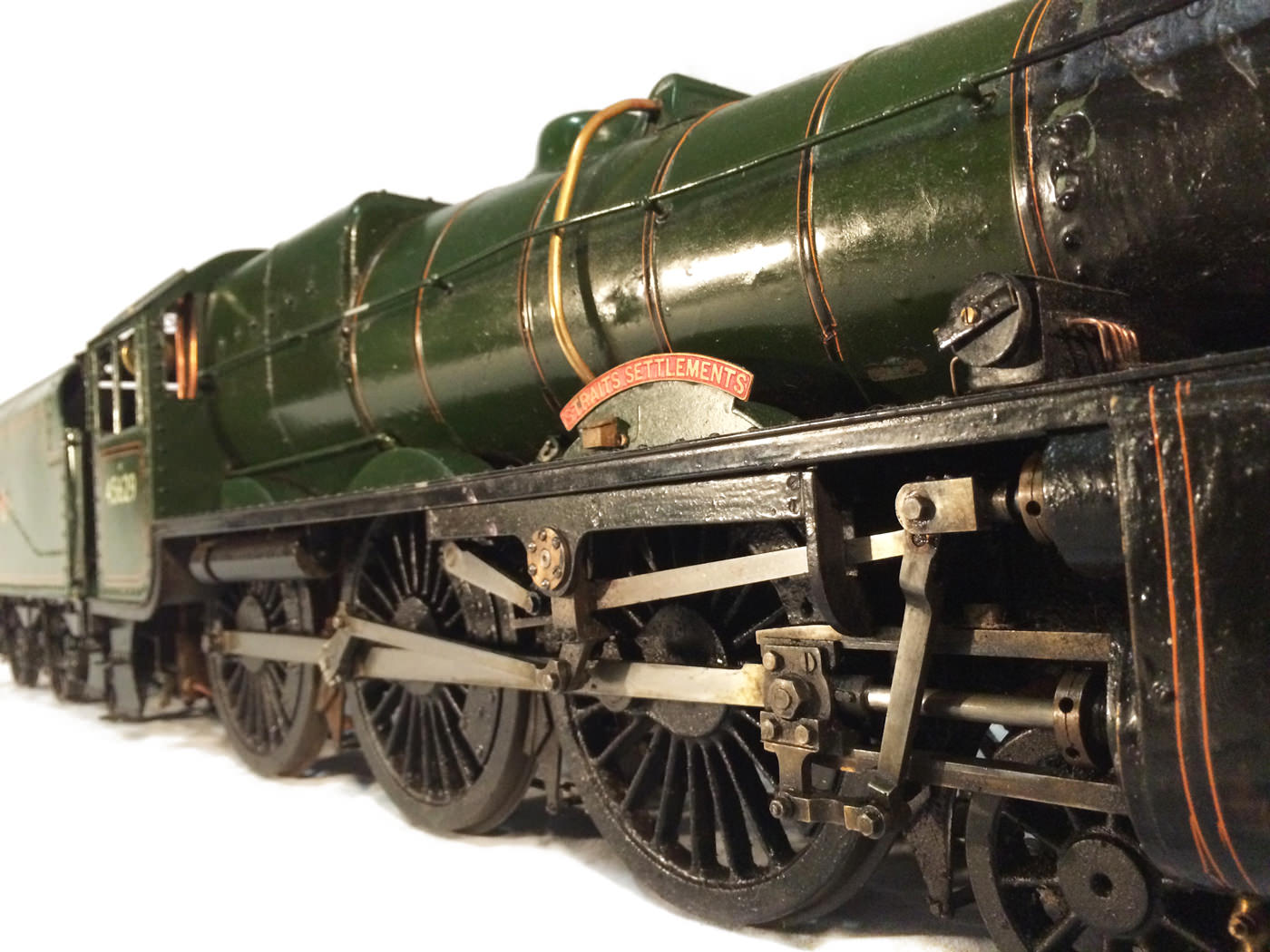 test 3 gauge LMS Stanier Jubilee live steam locomotive for sale 18