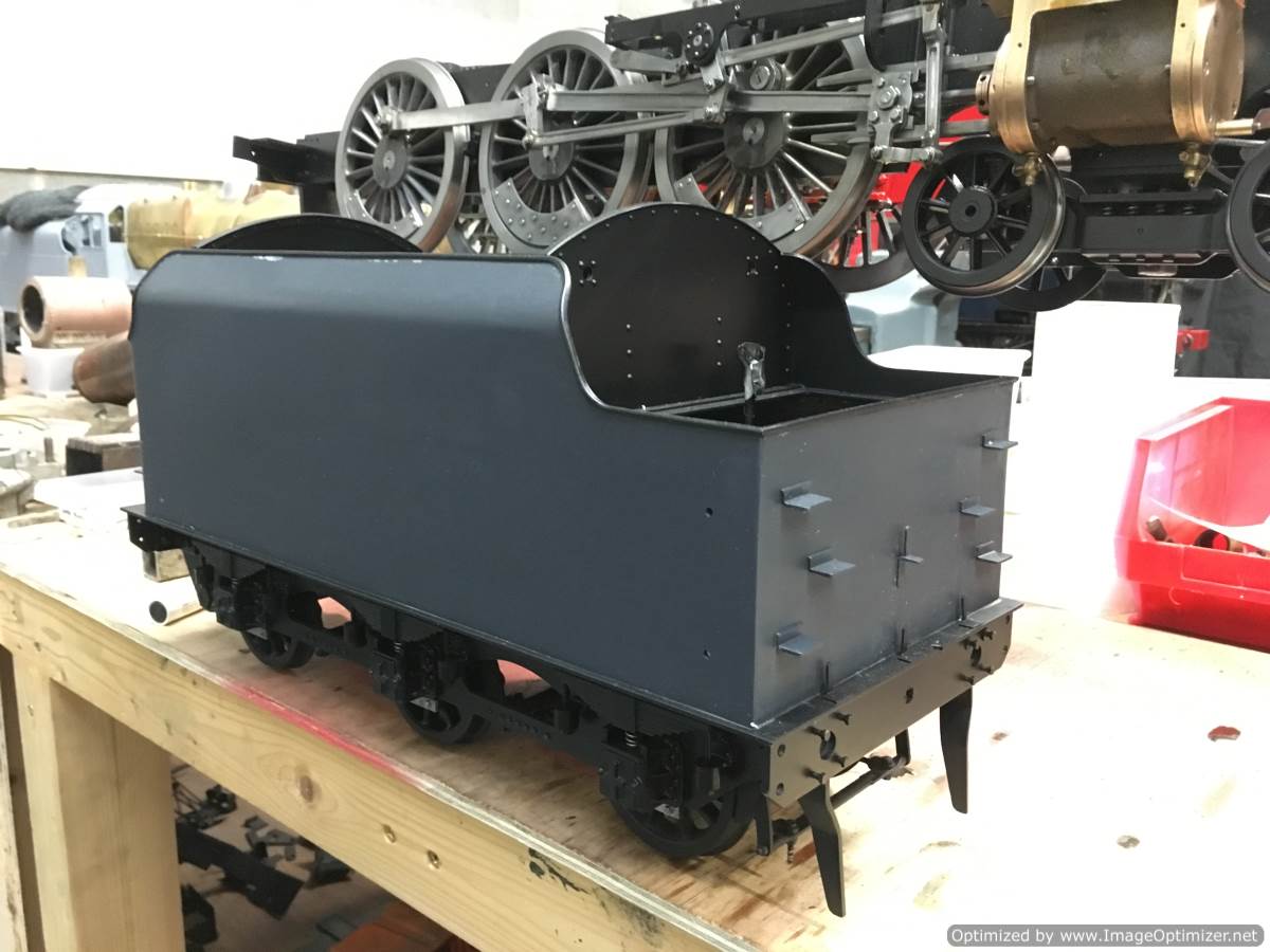 test 3 half inch gauge LMS Jubilee rebuild tender body primed 02-Optimized