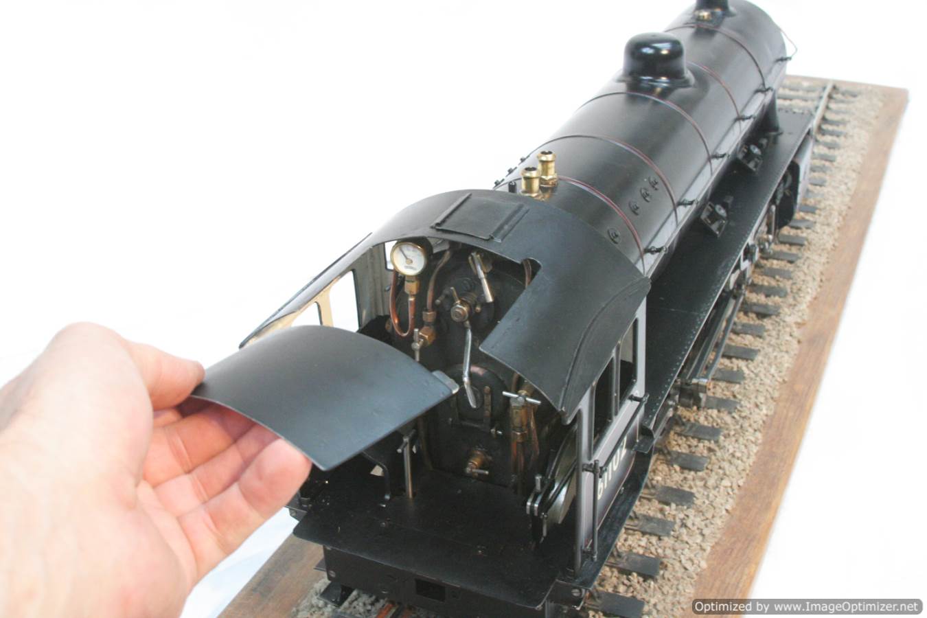 test 3 and a half inch gauge LNER B1 clarkson live steam model for sale 13-Optimized